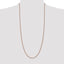 14K Rose Gold 30 inch 1.7mm Diamond-Cut Spiga with Lobster Clasp Chain