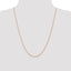 14K Rose Gold 24 inch 1.10mm Ropa with Spring Ring Clasp Chain