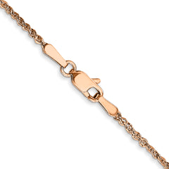 14K Rose Gold 20 inch 1.7mm Ropa with Lobster Clasp Chain