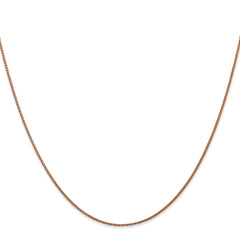 14K Rose Gold 24 inch 1.05mm Diamond-cut Spiga with Lobster Clasp Chain
