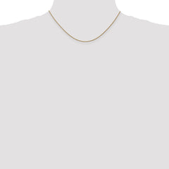 14K Rose Gold 16 inch 1.05mm Diamond-cut Spiga with Lobster Clasp Chain