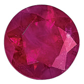 Ruby A Quality 3.25mm Round Diamond-Cut