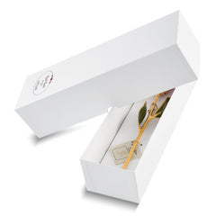 Lacquer Dipped Gold Trimmed Abracadabra Real Rose