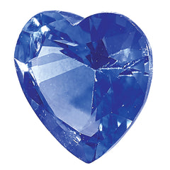 Blue Sapphire AA Quality 6mm Heart