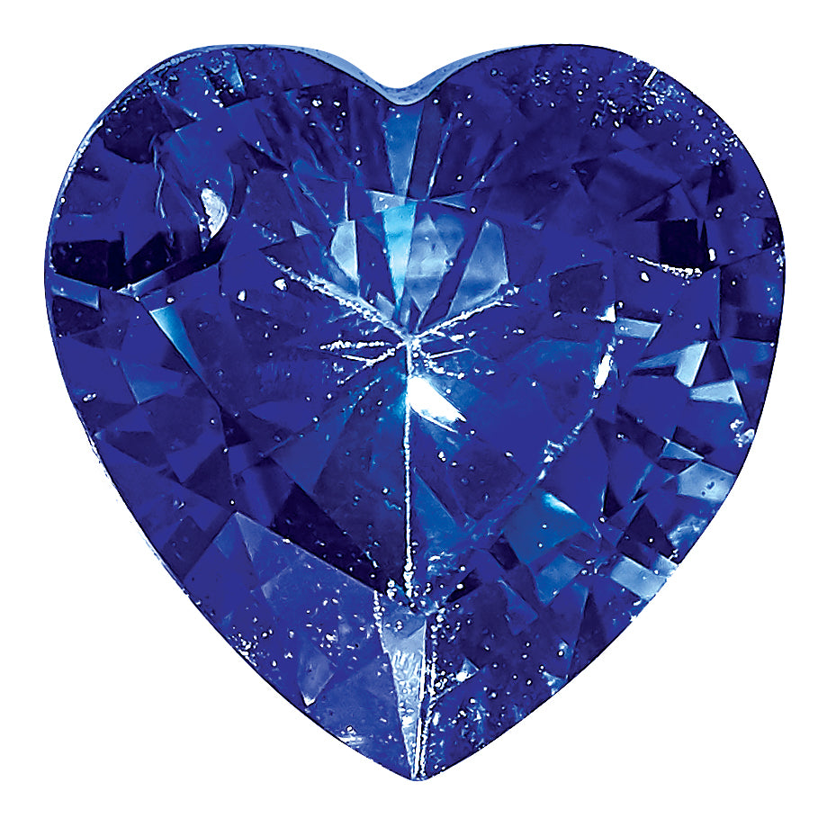Blue Sapphire AA Quality 6mm Heart