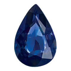 Blue Sapphire, 9x7mm, Pear AA