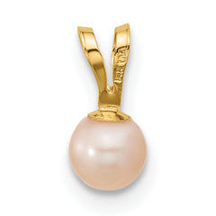 14K Madi K 4-5mm Pink Near Round Freshwater Cultured Pearl Pendant