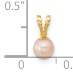 14K Madi K 4-5mm Pink Near Round Freshwater Cultured Pearl Pendant
