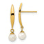 14K Madi K Polished 4mm Freshwater Cultured Pearl Post Earrings