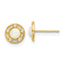 14k Madi K Polished Created Opal and CZ Post Earrings