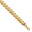Fancy Chain Bracelet in 14K Yellow Gold, 6.5mm Textured, 7.5 Inch - Sophia Jewelers