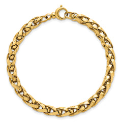 14k Polished 4.25mm Lightweight Fancy Link 7.5 inch Bracelet