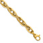 14k Polished 8.2mm Lightweight Fancy Link 7.5 inch Bracelet