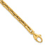 Fancy Square Link Bracelet in 14K Yellow Gold, 6.2mm, 7.5 Inch - Sophia Jewelers