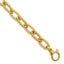Fancy and Twisted Oval Link Bracelet in 14K Yellow Gold, 7.5 Inch - Sophia Jewelers