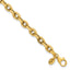 Fancy Cable Link Chain Bracelet in 14K Yellow Gold, 4.9mm, 7.5 Inch - Sophia Jewelers
