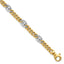 Fancy Curb/Anchor Bracelet in 14K Two-Tone Gold, 7.15mm, 7.5 Inch - Sophia Jewelers