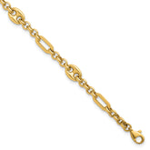 14k Polished 4.6mm Fancy Multi-link 7.5 inch Bracelet