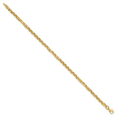 14k Polished and Diamond-cut 3.9mm Fancy Link 7.5 inch Bracelet