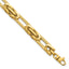 Greek Key Oval Link Chain Bracelet in 14K Yellow Gold, 7.2 Inch - Sophia Jewelers