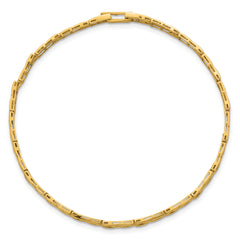 14k Polished 4.25mm Fancy Link 7.5 inch Bracelet