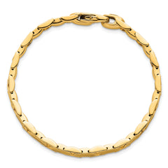 14K Polished 6.9mm Fancy Link 7.5 inch Bracelet