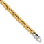 Fancy Cable Link Bracelet in 14K Two-Tone Gold, 6.75mm, 7.2 Inch - Sophia Jewelers