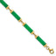 Jade Bars Bracelet in 14K Yellow Gold, 5mm with Extender, 7.5 Inch - Sophia Jewelers