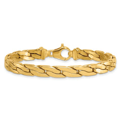 14k Polished 6.3mm Lightweight Fancy Link 7.5 inch Bracelet