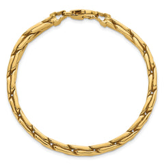 14k Polished 6.3mm Lightweight Fancy Link 7.5 inch Bracelet