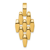 14k Polished Fancy Link Geometric Dangle Pendant