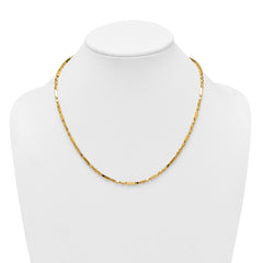 14k Polished Fancy Bar Link 19.75 inch Necklace