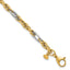 White Fancy Rope Bracelet in 14K Yellow Gold, 4.57mm, 7.5 Inch - Sophia Jewelers
