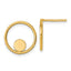 14k Polished Circle in Circle Post Earrings