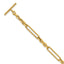 Fancy Link Toggle Bracelet in 14K Yellow Gold, 5.35mm, 7.5 Inch - Sophia Jewelers