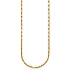 14k Polished 2.9mm Fancy Link 18 inch Necklace