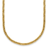 14k Polished 2.9mm Fancy Link 18 inch Necklace
