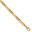 Fancy Long and Round Link Bracelet in 14K Yellow Gold, 5mm, 7.5 Inch - Sophia Jewelers