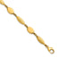 Fancy Oval and Round Link Bracelet in 14K Yellow Gold, 7.5mm, 7.2 Inch - Sophia Jewelers