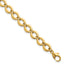 Fancy Circle Link Bracelet in 14K Yellow Gold, 8mm, 7.5 Inch - Sophia Jewelers
