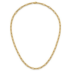 14k Polished 4mm Paperclip Link 18 inch Necklace