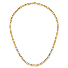 14k Polished 4.3mm Paperclip Link 18 inch Necklace