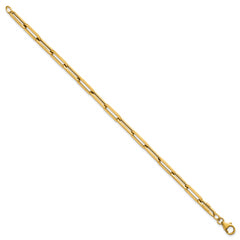 14k Polished 4.3mm Paperclip Link 7.5 inch Bracelet