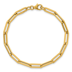 14k Polished 4.3mm Paperclip Link 7.5 inch Bracelet