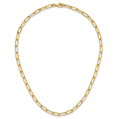 14k Polished 4.75mm Paper Clip Link 18 inch Necklace