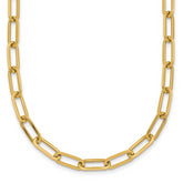14k Polished 4.75mm Paper Clip Link 18 inch Necklace