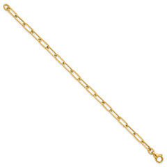 14k Polished 4.75mm Paper Clip Link 7.75 inch Bracelet