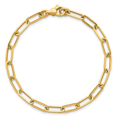 14k Polished 4.75mm Paper Clip Link 7.75 inch Bracelet
