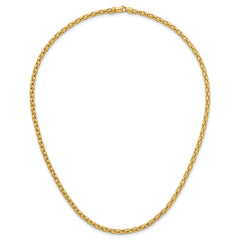 14k Polished 3.5mm Fancy Link 18 inch Necklace