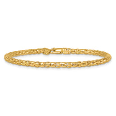14k Polished 3.5mm Fancy Link 7.25 inch Bracelet